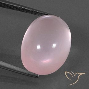 17.46ct Натуральный Кораллово-розовый Розовый кварц, Овал, Прозрачный