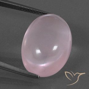 15.59ct Натуральный Средний розовый Розовый кварц, Овал, Прозрачный