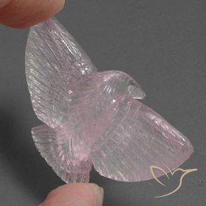 37.25 карата, натуральный Светло-розовый Розовый кварц, причудливая, Полупрозрачный