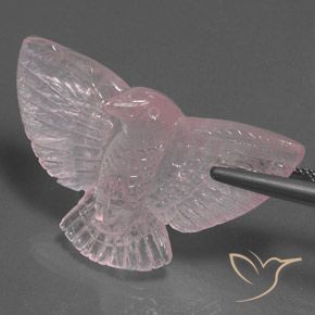 37.25 карата, натуральный Светло-розовый Розовый кварц, причудливая, Полупрозрачный