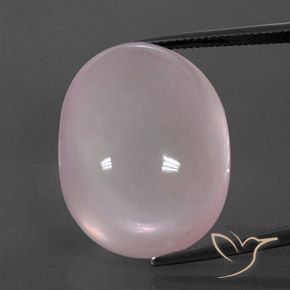49.00ct Натуральный Кораллово-розовый Розовый кварц, Овал, Прозрачный
