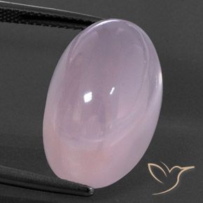 22.00ct Натуральный Светло-вишнево-розовый Розовый кварц, Овал, Прозрачный