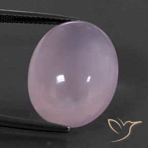 20.05ct Натуральный Светло-вишнево-розовый Розовый кварц, Овал, Прозрачный