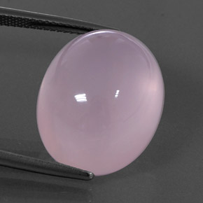 24.20 карата, натуральный Светло-розовый Розовый кварц, Огранка Овал, Прозрачный