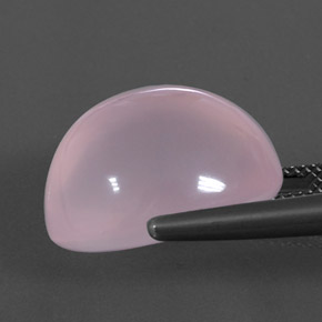 24.20 карата, натуральный Светло-розовый Розовый кварц, Огранка Овал, Прозрачный