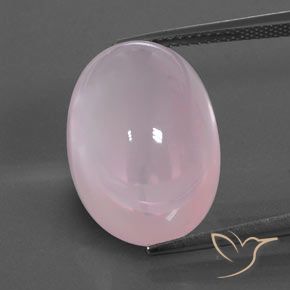 19.39ct Натуральный Жевательная резинка розовый Розовый кварц, Овал, Полупрозрачный