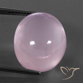 23.45ct Натуральный Светло-вишнево-розовый Розовый кварц, Овал, Полупрозрачный