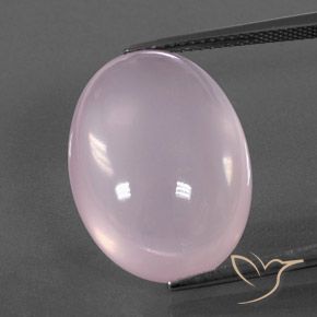 20.50ct Натуральный Светло-розовый Розовый кварц, Овал, Полупрозрачный