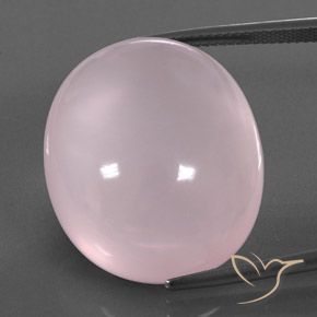 47.42ct Натуральный Жевательная резинка розовый Розовый кварц, Овал, Полупрозрачный