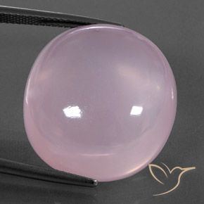 39.41ct Натуральный Светло-розовый Розовый кварц, Овал, Полупрозрачный