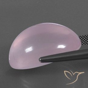 34.94 карата, натуральный Светло-розовый Розовый кварц, Прозрачный, Полупрозрачный