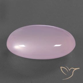 21.56 карата, натуральный Светло-вишнево-розовый Розовый кварц, Овал, Полупрозрачный