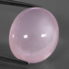 24.67 карата, натуральный Светло-розовый Розовый кварц, Прозрачный, Полупрозрачный
