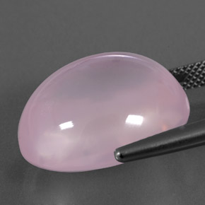 24.67 карата, натуральный Светло-розовый Розовый кварц, Прозрачный, Полупрозрачный