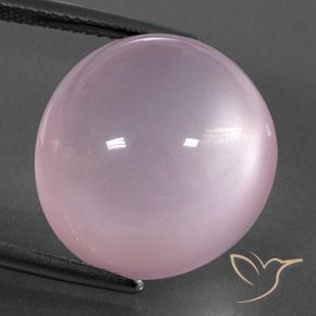 24.80ct Натуральный Светло-розовый Розовый кварц, Овал, Полупрозрачный