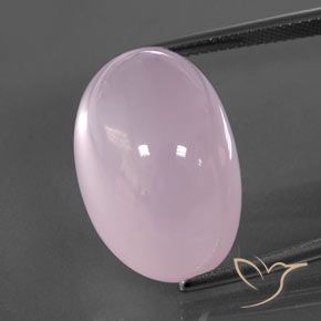 29.37ct Натуральный Светло-вишнево-розовый Розовый кварц, Овал, Полупрозрачный