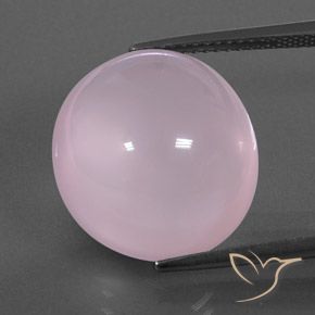 18.24ct Натуральный Светло-розовый Розовый кварц, Овал, Полупрозрачный