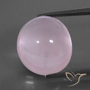 16.85ct Натуральный Светло-розовый Розовый кварц, Овал, Полупрозрачный