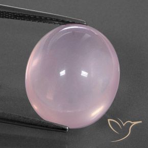 13.96ct Натуральный Светло-розовый Розовый кварц, Овал, Полупрозрачный