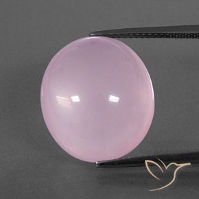 18.95ct Натуральный Светло-розовый Розовый кварц, Овал, Полупрозрачный