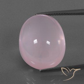 22.00ct Натуральный Жевательная резинка розовый Розовый кварц, Овал, Полупрозрачный