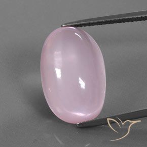 18.72ct Натуральный Светло-розовый Розовый кварц, Овал, Прозрачный