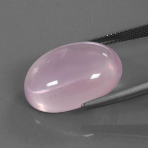 18.40 карата, натуральный Жевательная резинка розовый Розовый кварц, Огранка Овал, Прозрачный
