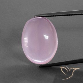 15.43ct Натуральный Светло-вишнево-розовый Розовый кварц, Овал, Прозрачный