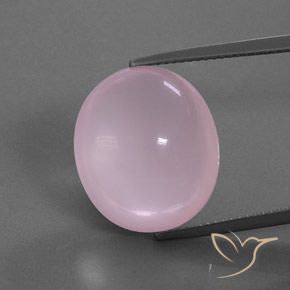 17.81ct Натуральный Средний розовый Розовый кварц, Овал, Прозрачный