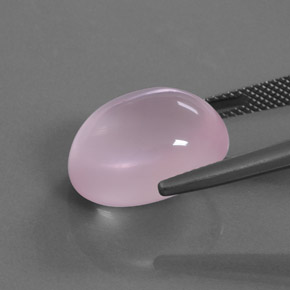 15.57 карата, натуральный Оттенки розового Розовый кварц, Огранка Овал, Прозрачный