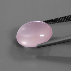 16.44 карата, натуральный Средний розовый Розовый кварц, Огранка Овал, Прозрачный