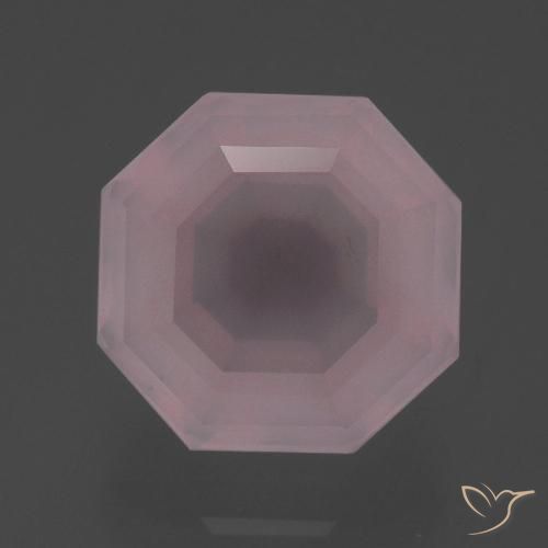 5.75ct Натуральный Светло-розовый Розовый кварц, Изумрудная огранка, Прозрачный