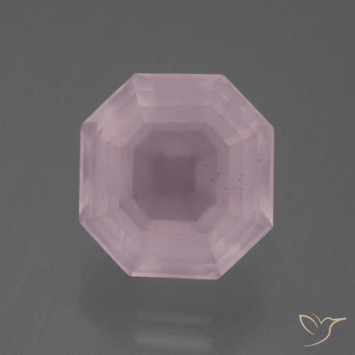 6.34ct Натуральный Жевательная резинка розовый Розовый кварц, Изумрудная огранка, Прозрачный