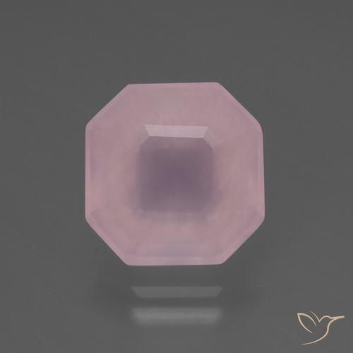 5.84ct Натуральный Оттенки розового Розовый кварц, Изумрудная огранка, Прозрачный