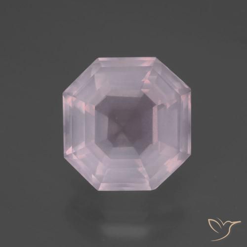5.44ct Натуральный Жевательная резинка розовый Розовый кварц, Изумрудная огранка, Прозрачный