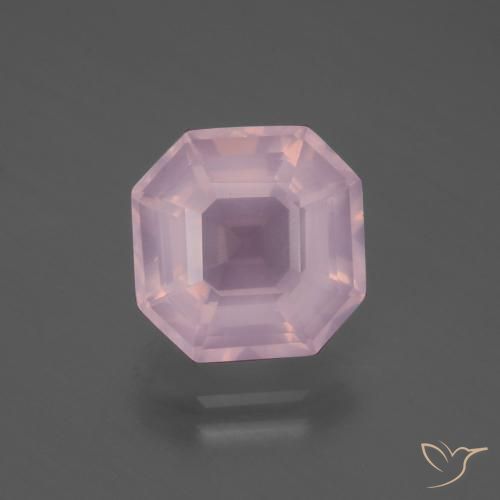 4.99ct Натуральный Жевательная резинка розовый Розовый кварц, Изумрудная огранка, Прозрачный