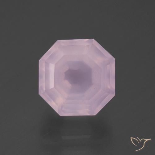 4.68ct Натуральный Жевательная резинка розовый Розовый кварц, Изумрудная огранка, Прозрачный