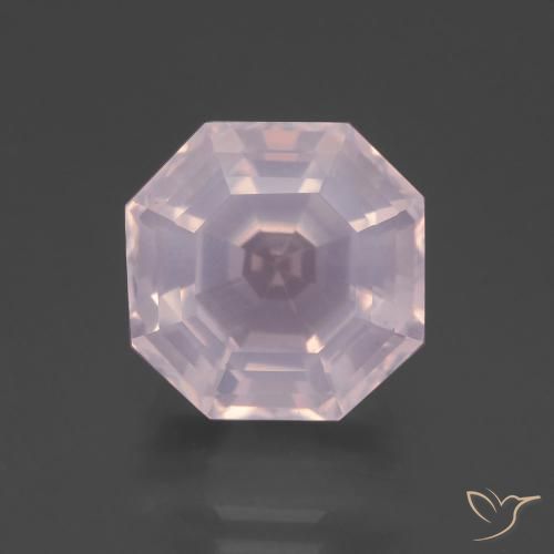 9.30ct Натуральный Жевательная резинка розовый Розовый кварц, Изумрудная огранка, Прозрачный