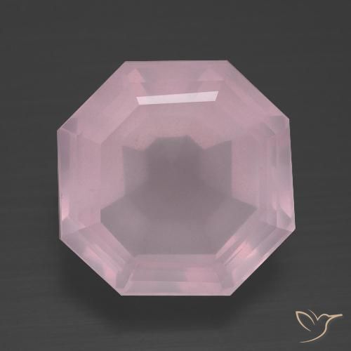 7.95ct Натуральный Жевательная резинка розовый Розовый кварц, Изумрудная огранка, Прозрачный