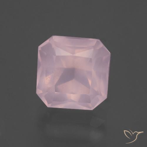 3.82ct Натуральный Жевательная резинка розовый Розовый кварц, Изумрудная огранка, Прозрачный