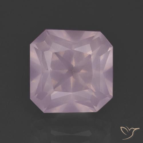 5.68ct Натуральный Жевательная резинка розовый Розовый кварц, Изумрудная огранка, Прозрачный