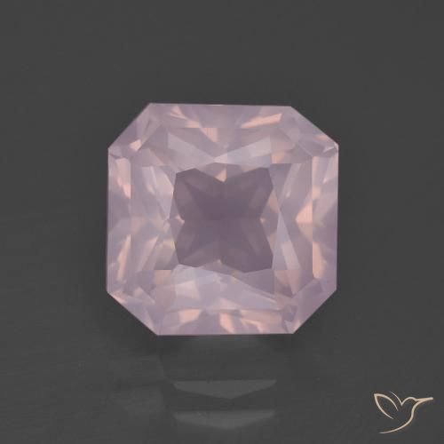 5.31ct Натуральный Жевательная резинка розовый Розовый кварц, Изумрудная огранка, Прозрачный