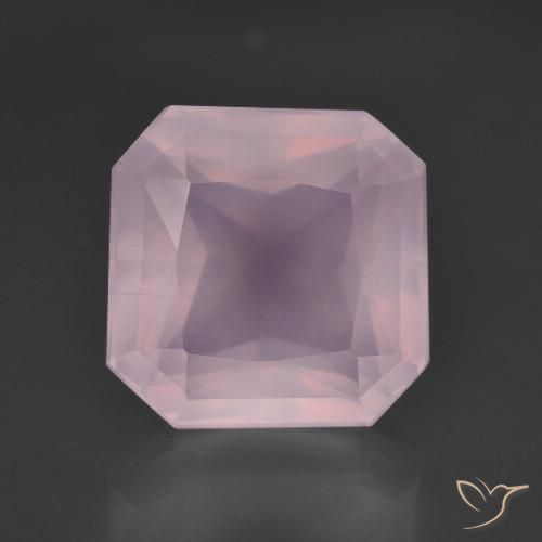 8.50ct Натуральный Жевательная резинка розовый Розовый кварц, Изумрудная огранка, Прозрачный