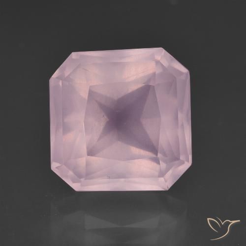 7.91ct Натуральный Жевательная резинка розовый Розовый кварц, Изумрудная огранка, Прозрачный