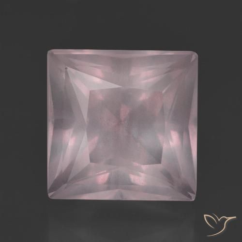 8.10ct Натуральный Светло-розовый Розовый кварц, Квадрат, Прозрачный