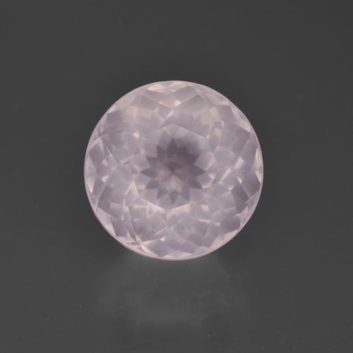 4.91 карата, натуральный Очень светлая роза розовая Розовый кварц, Огранка Круг, Прозрачный