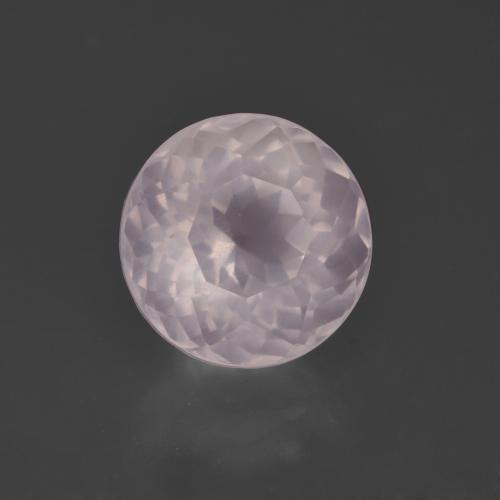 4.91 карата, натуральный Очень светлая роза розовая Розовый кварц, Огранка Круг, Прозрачный