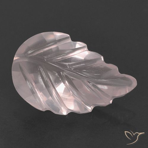 2.62ct Натуральный Светло-кораллово-розовый Розовый кварц, Огранка Цветок, Прозрачный