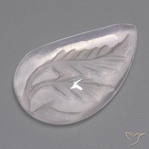 7.84ct Натуральный Белый Розовый кварц, причудливая, Прозрачный