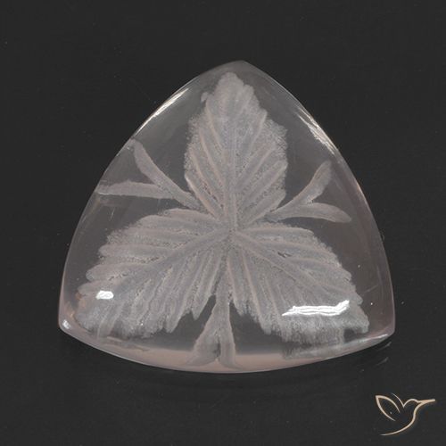 10.38ct Натуральный Бесцветный Розовый кварц, Триллион, Прозрачный